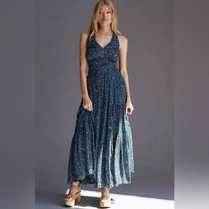 Maeve Halter Neck Maxi Dress